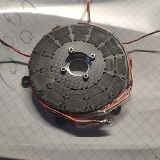 Picture of the assembled motor
